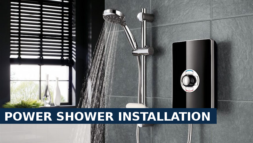 Power shower installation Beddington